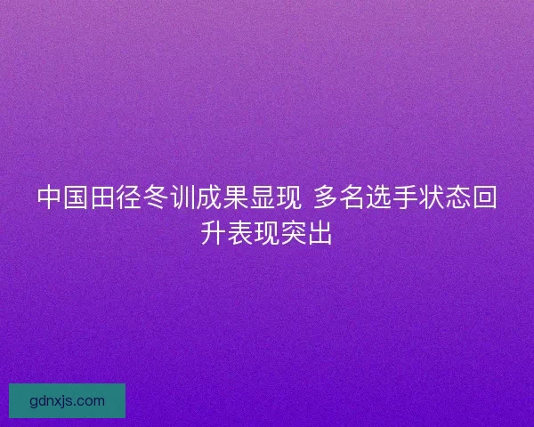 中国田径冬训成果显现 多名选手状态回升表现突出